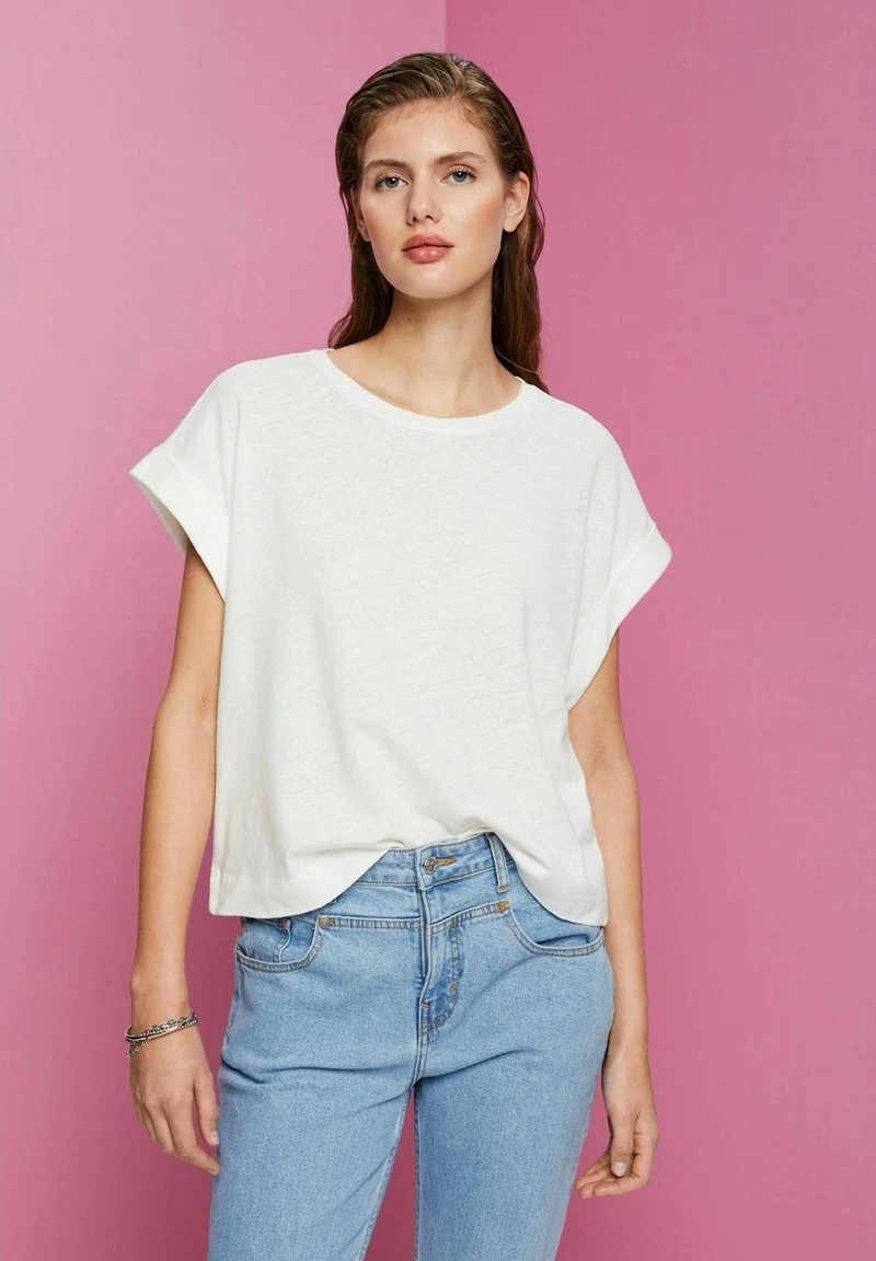 Edc By Esprit T-Shirt Basic - Off White 6 Edc By Esprit T-Shirt Basic - Off White – Bild 4