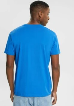 Edc By Esprit MIT PRINT AUF BRUSTHÖHE - T-Shirt Print - Blue -Esprit 01eeca2f924f46afbd33eca485af359c