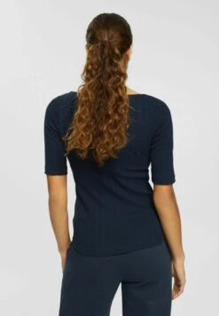 ESPRIT POINTELLE - T-Shirt Basic - Navy 10 ESPRIT POINTELLE - T-Shirt Basic - Navy -Esprit 031d17fccbfb4f63a23fc13c73ca5f2b