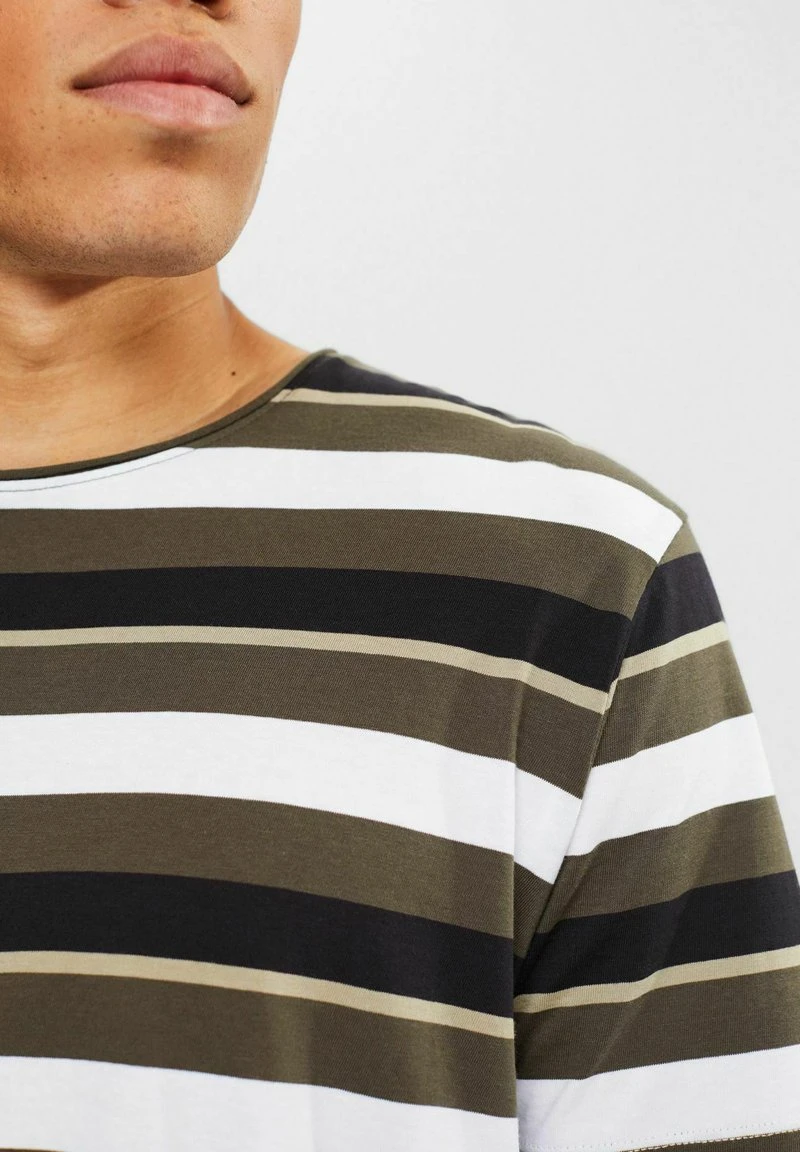 Edc By Esprit MIT STREIFENMUSTER - T-Shirt Print - Dark Khaki 6 Edc By Esprit MIT STREIFENMUSTER - T-Shirt Print - Dark Khaki – Bild 4