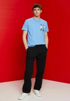 Edc By Esprit T-Shirt Print - Light Blue 13 Edc By Esprit T-Shirt Print - Light Blue -Esprit 0762575fafc4482a9a51edb93aebace8