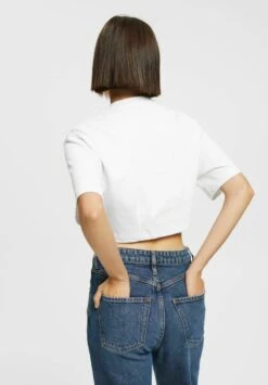 ESPRIT KURZ GESCHNITTENES MIT INDIGO-PRINT - T-Shirt Print - White 10 ESPRIT KURZ GESCHNITTENES MIT INDIGO-PRINT - T-Shirt Print - White -Esprit 0944d40bee16478eba9a1e0e7c353bae