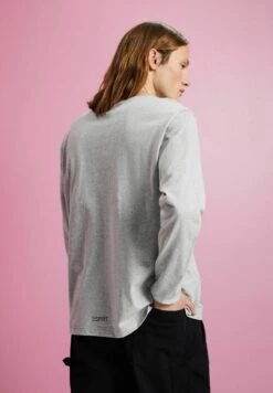 ESPRIT LONGSLEEVE MIT DELFINPRINT - Langarmshirt - Light Grey New -Esprit 1490bbaffea74a29aa40127ab80d0595