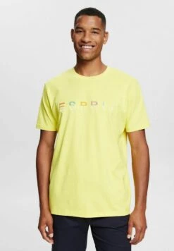 ESPRIT SUS AW CN SS - T-Shirt Print - Bright Yellow