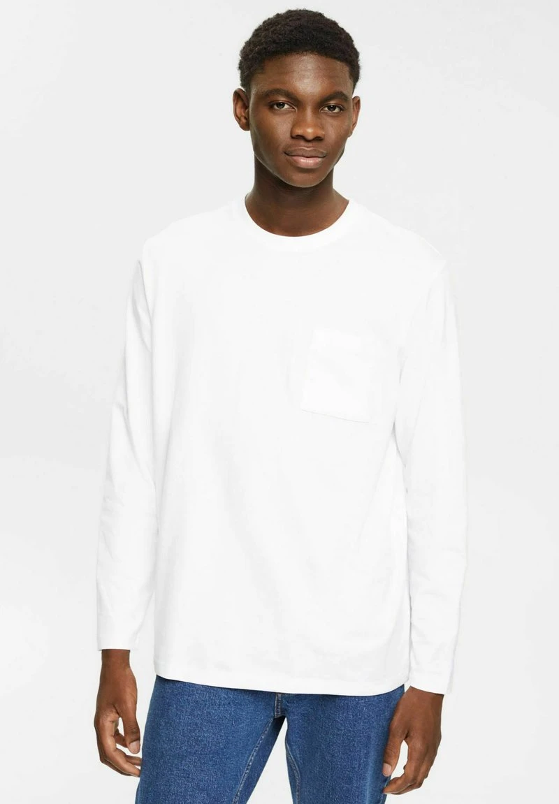 Edc By Esprit LANGARM - Langarmshirt - White 3 Edc By Esprit LANGARM - Langarmshirt - White
