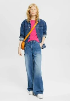 ESPRIT MIT DELFINPRINT - T-Shirt Basic - Pink Fuchsia 10 ESPRIT MIT DELFINPRINT - T-Shirt Basic - Pink Fuchsia -Esprit 1948fac3403d4a51af8e9bc122725901