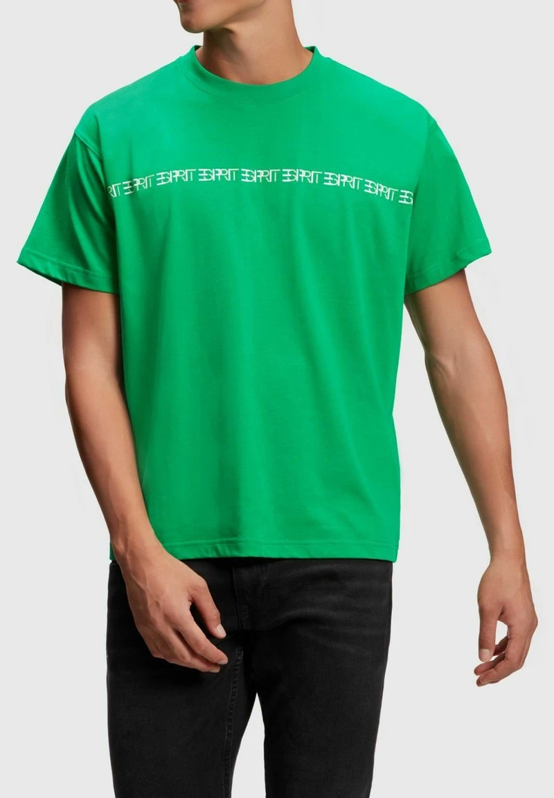 ESPRIT YAGI ARCHIVE MIT RUNDHALSAUSSCHNITT - T-Shirt Print - Green 3 ESPRIT YAGI ARCHIVE MIT RUNDHALSAUSSCHNITT - T-Shirt Print - Green