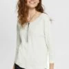 ESPRIT Langarmshirt - Off White 2 ESPRIT Langarmshirt - Off White -Esprit 1e8b65866c2443c48cf4ad3ca2517849