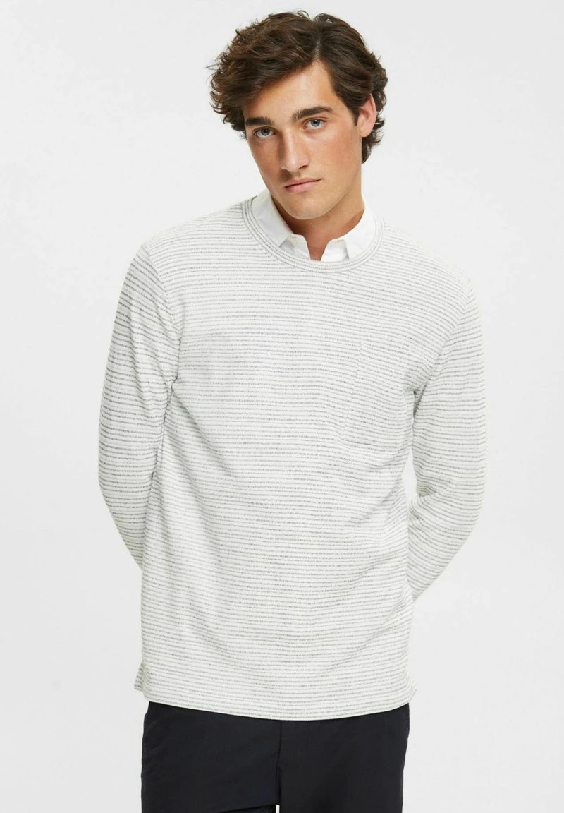 Edc By Esprit Langarmshirt - Off White 3 Edc By Esprit Langarmshirt - Off White