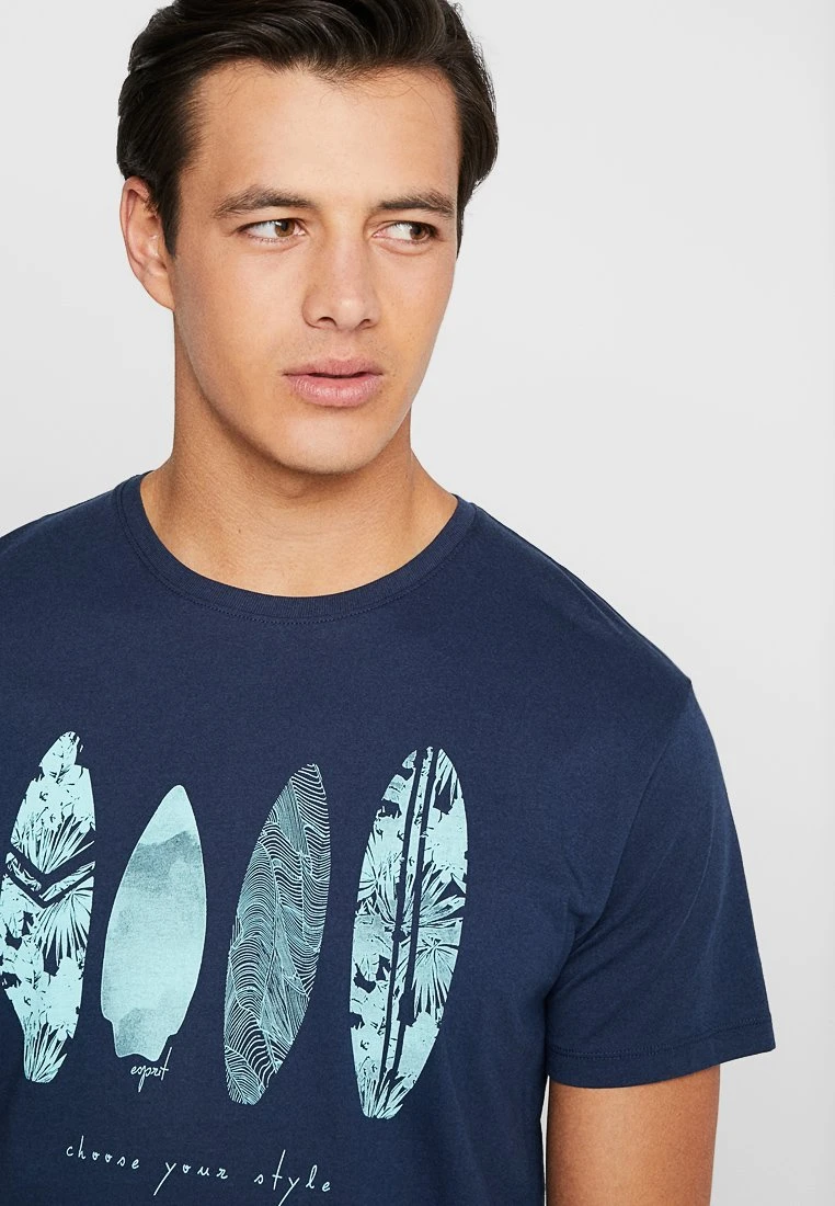 ESPRIT FEATHER - T-Shirt Print - Navy 7 ESPRIT FEATHER - T-Shirt Print - Navy – Bild 5