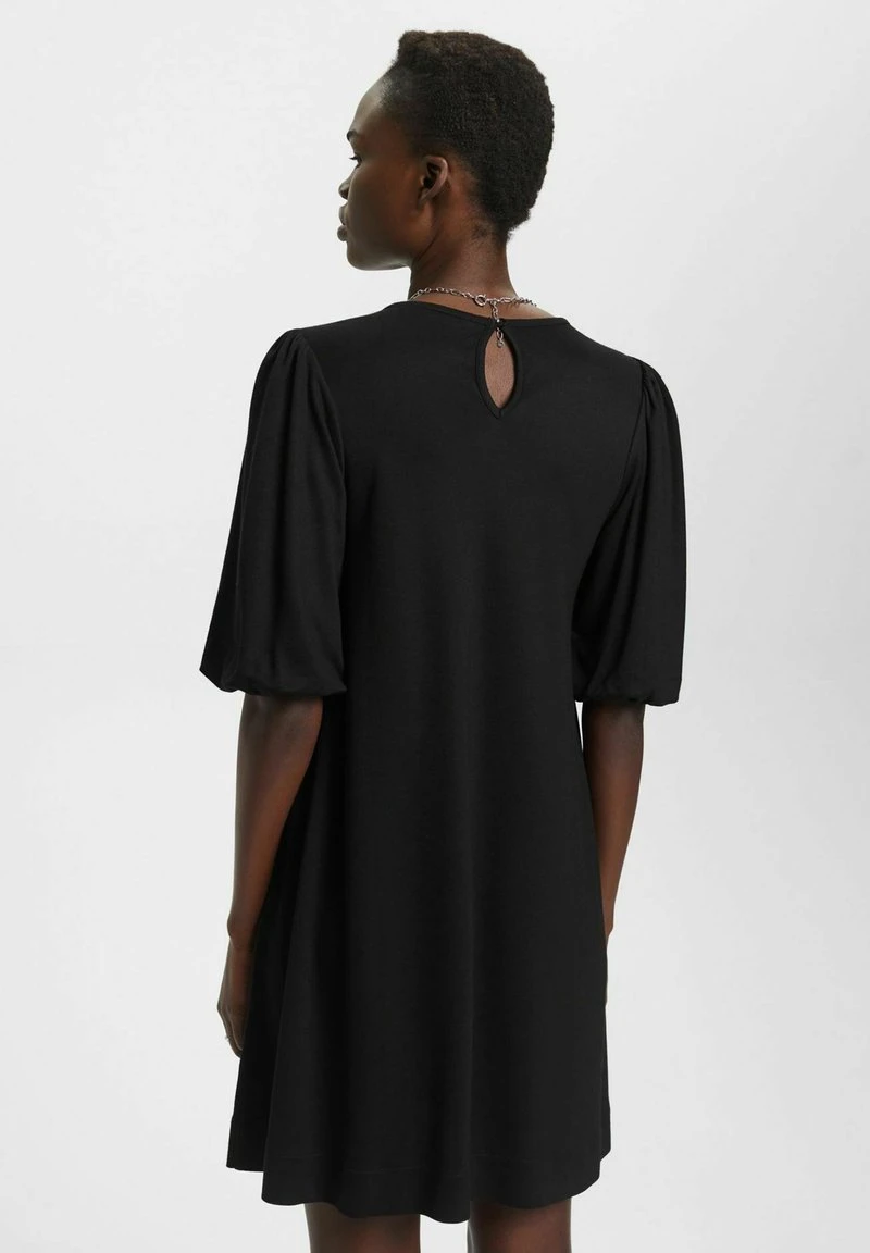 Edc By Esprit MINI MIT VOLUMINÖSEN ÄRMELN - Jerseykleid - Black 5 Edc By Esprit MINI MIT VOLUMINÖSEN ÄRMELN - Jerseykleid - Black – Bild 3