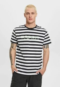 ESPRIT GESTREIFTES - T-Shirt Print - Black