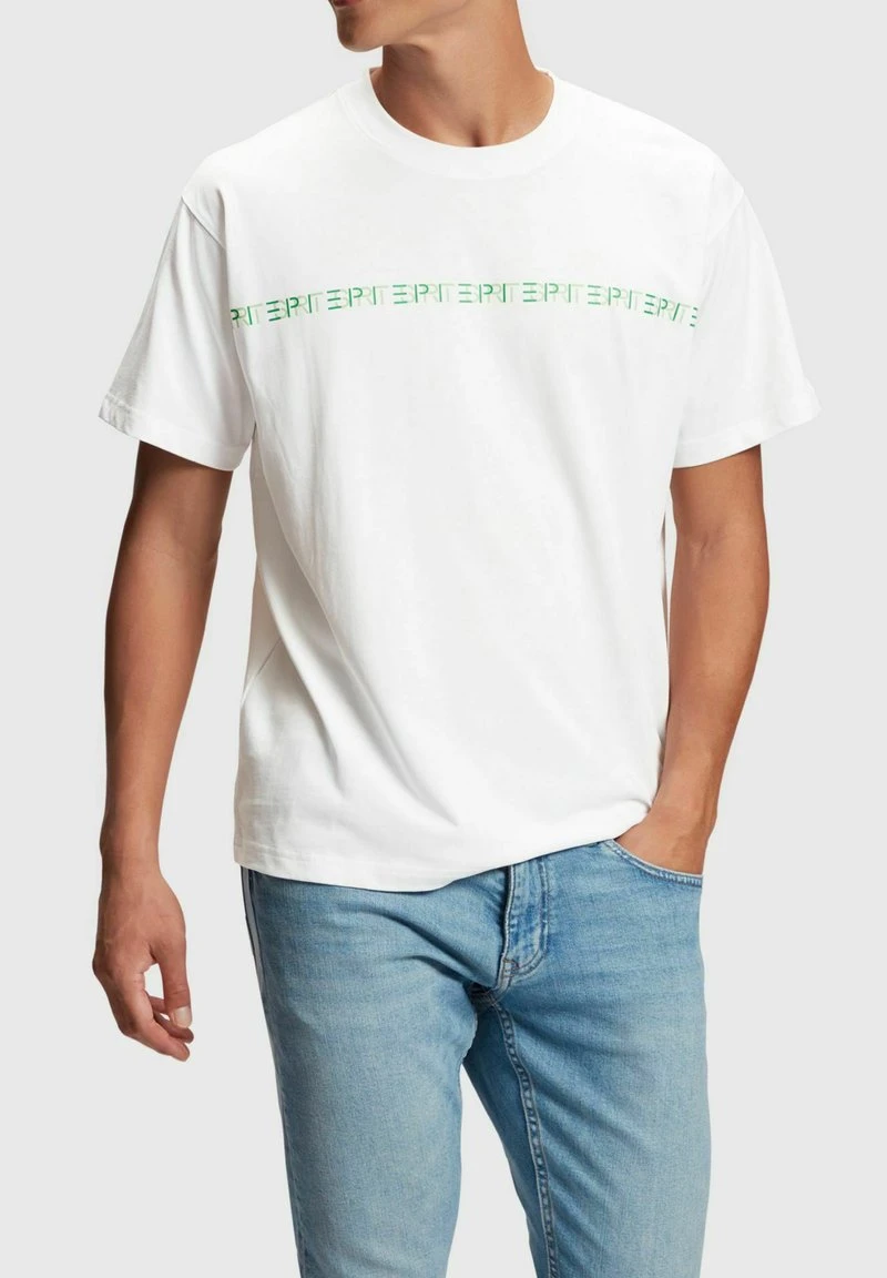 ESPRIT YAGI ARCHIVE MIT RUNDHALSAUSSCHNITT - T-Shirt Print - White 3 ESPRIT YAGI ARCHIVE MIT RUNDHALSAUSSCHNITT - T-Shirt Print - White