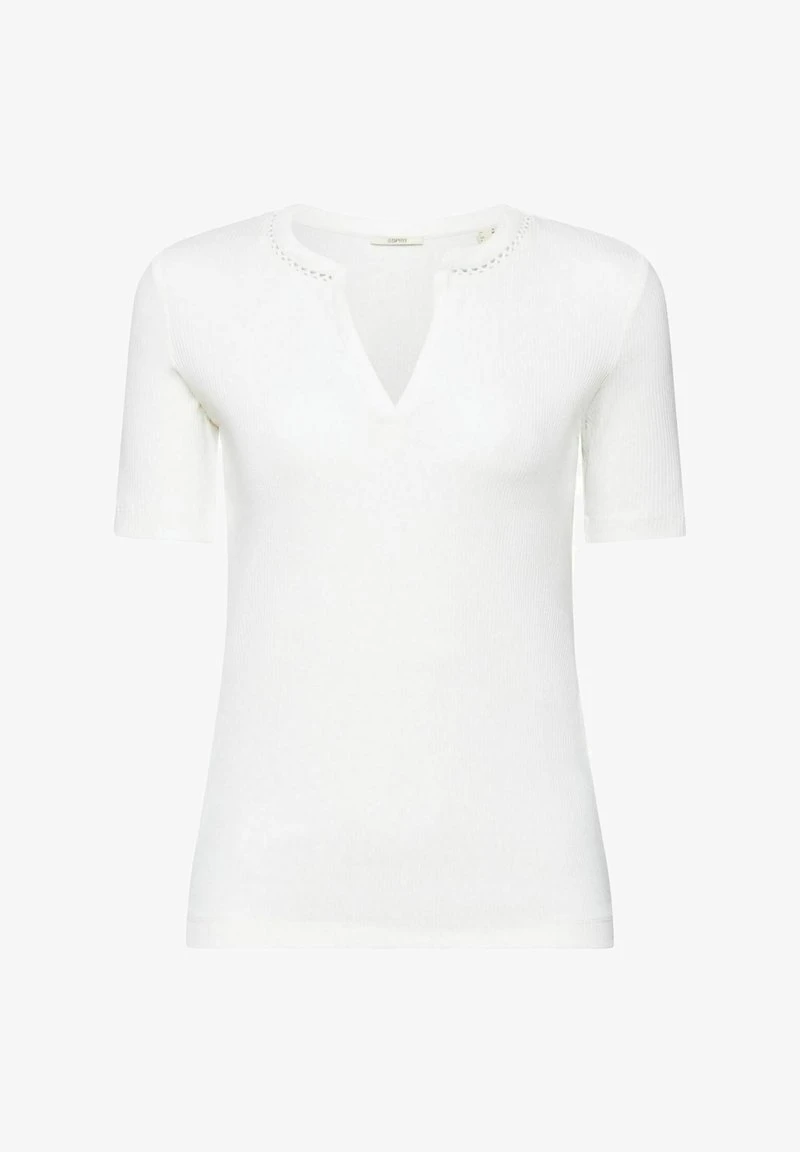 ESPRIT KURZARM - T-Shirt Basic - Off White 8 ESPRIT KURZARM - T-Shirt Basic - Off White – Bild 6