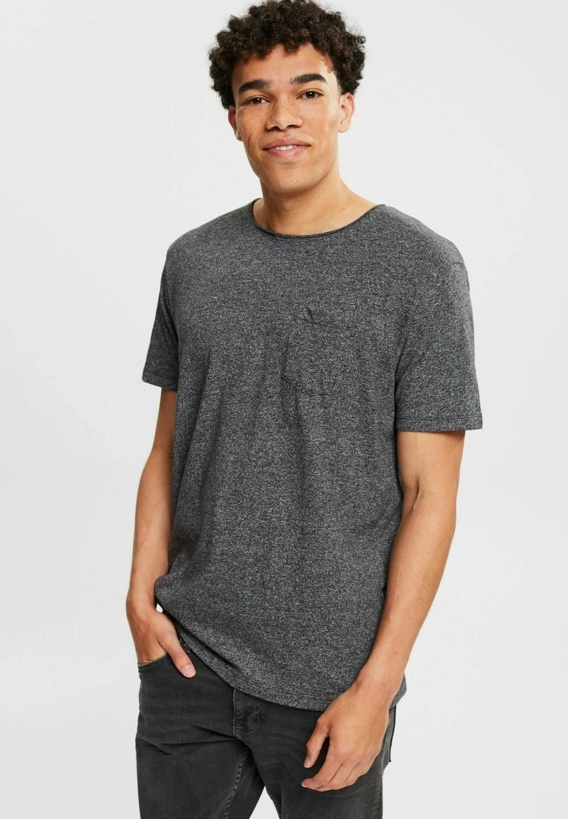 Edc By Esprit T-Shirt Basic - Anthracite 3 Edc By Esprit T-Shirt Basic - Anthracite