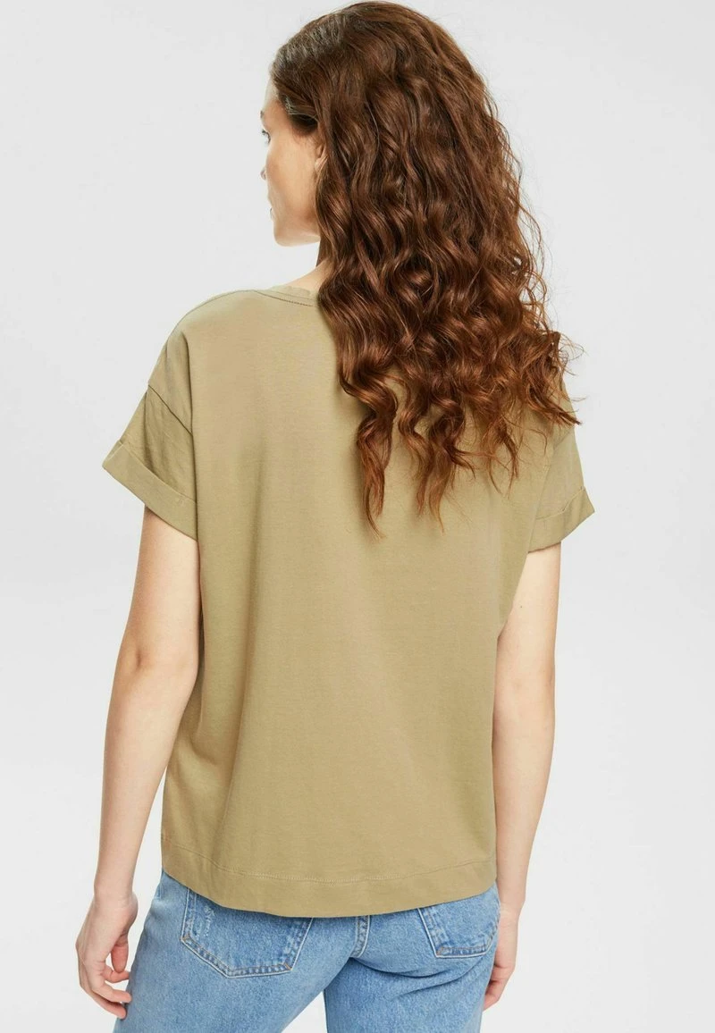 ESPRIT T-Shirt Print - Pale Khaki 5 ESPRIT T-Shirt Print - Pale Khaki – Bild 3