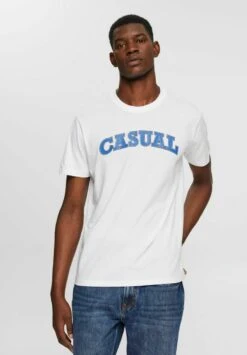 ESPRIT MIT STATEMENT PRINT - T-Shirt Print - White