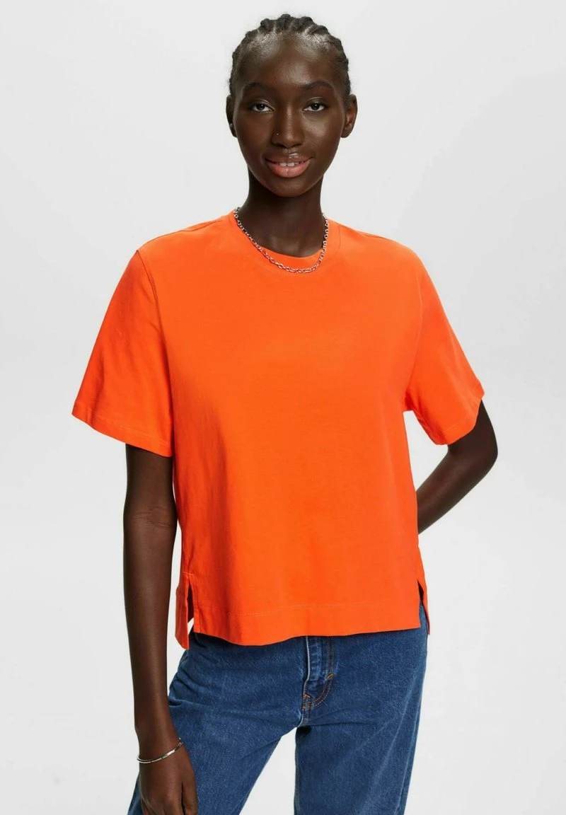 ESPRIT T-Shirt Basic - Orange Red New 3 ESPRIT T-Shirt Basic - Orange Red New