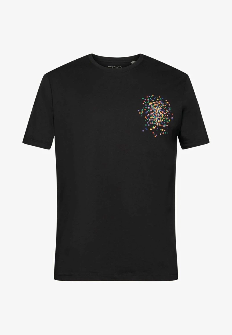 Edc By Esprit MIT PRINT AUF BRUSTHÖHE - T-Shirt Print - Black 8 Edc By Esprit MIT PRINT AUF BRUSTHÖHE - T-Shirt Print - Black – Bild 6