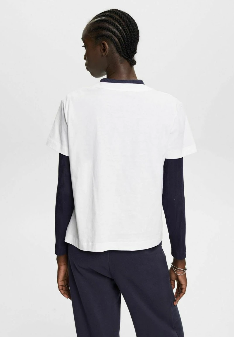 ESPRIT MIT LOGO-PRINT - T-Shirt Basic - White 5 ESPRIT MIT LOGO-PRINT - T-Shirt Basic - White – Bild 3