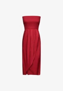 ESPRIT GESMOKTES - Freizeitkleid - Dark Red 12 ESPRIT GESMOKTES - Freizeitkleid - Dark Red -Esprit 389fa06e1a6242bb84d54c0395eee9b5