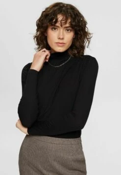 ESPRIT MIT PUFFÄRMELN - Langarmshirt - Black