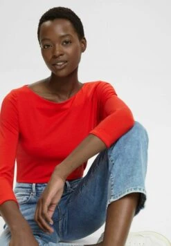 ESPRIT 3/4 ÄRMELN - Langarmshirt - Orange Red 12 ESPRIT 3/4 ÄRMELN - Langarmshirt - Orange Red -Esprit 3ccd28c245334e1ba83472e3f75995eb