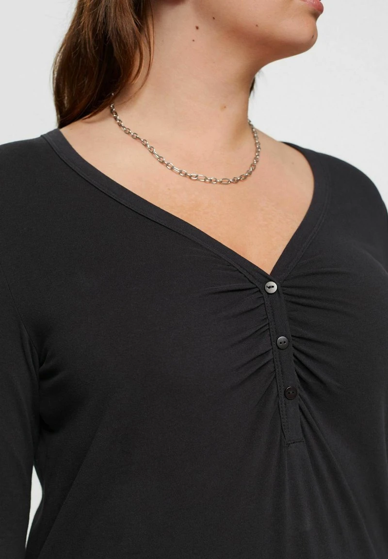 ESPRIT CURVY LONGSLEEVE - Langarmshirt - Black 6 ESPRIT CURVY LONGSLEEVE - Langarmshirt - Black – Bild 4