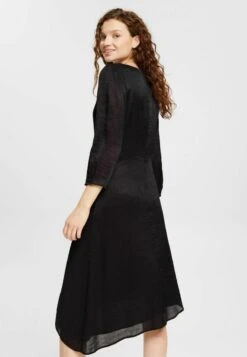 ESPRIT MIT ASYMMETRISCHEM SAUM - Freizeitkleid - Black -Esprit 3fbdebd5250d4170a439769b631cf4b2