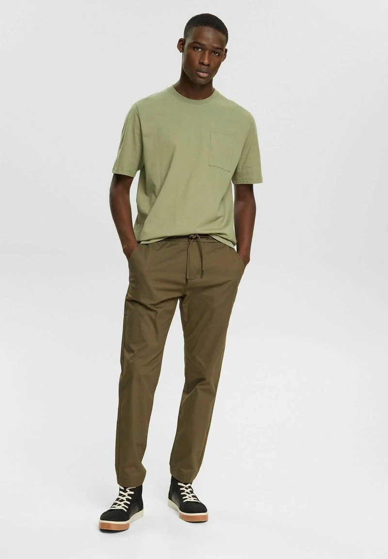 Edc By Esprit T-Shirt Basic - Light Khaki 4 Edc By Esprit T-Shirt Basic - Light Khaki – Bild 2