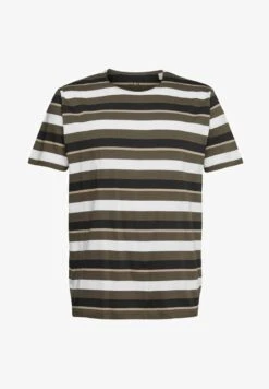 Edc By Esprit MIT STREIFENMUSTER - T-Shirt Print - Dark Khaki 12 Edc By Esprit MIT STREIFENMUSTER - T-Shirt Print - Dark Khaki -Esprit 4372e3ab3be6486caf83dd9104e7e96f