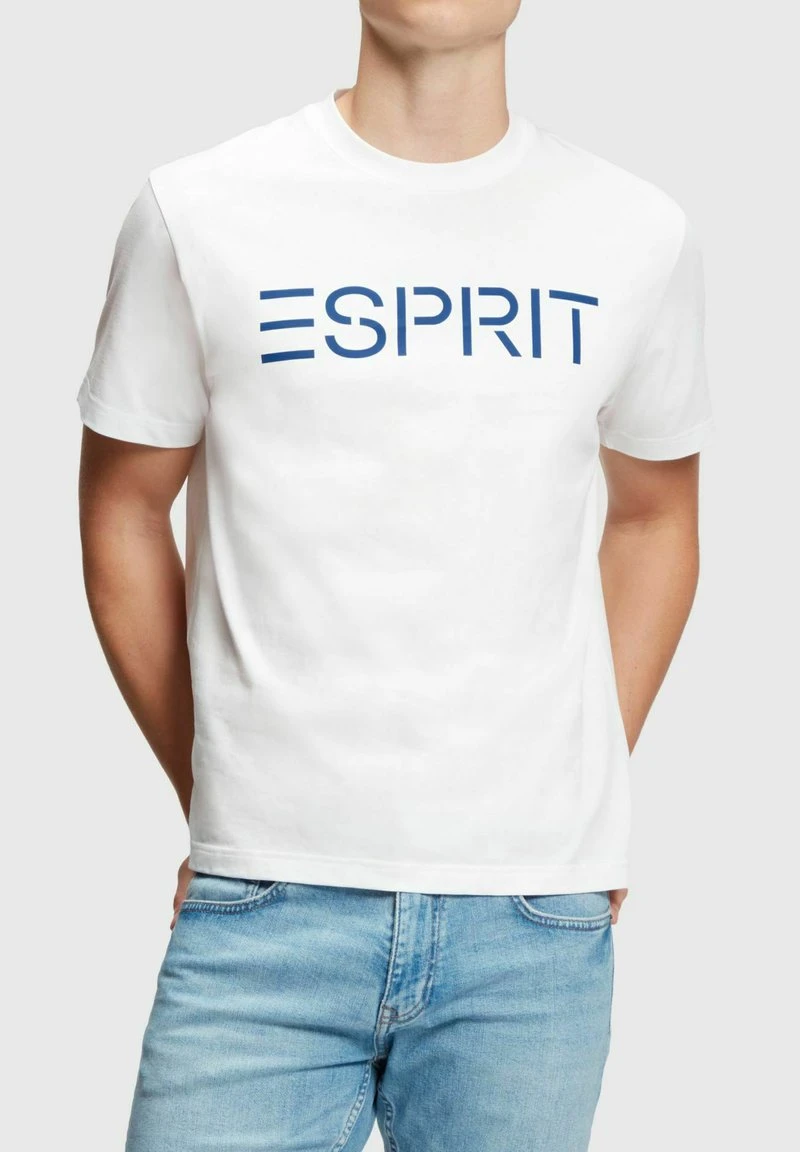ESPRIT MIT LOGO - T-Shirt Print - White 3 ESPRIT MIT LOGO - T-Shirt Print - White