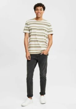 Edc By Esprit MIT STREIFENMUSTER - T-Shirt Print - Cream Beige 9 Edc By Esprit MIT STREIFENMUSTER - T-Shirt Print - Cream Beige -Esprit 458f08bdfd194d78b7d80bdf78857d03