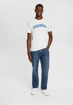 ESPRIT MIT STATEMENT PRINT - T-Shirt Print - White -Esprit 48888e76aa0c4a4696db1059080719a7