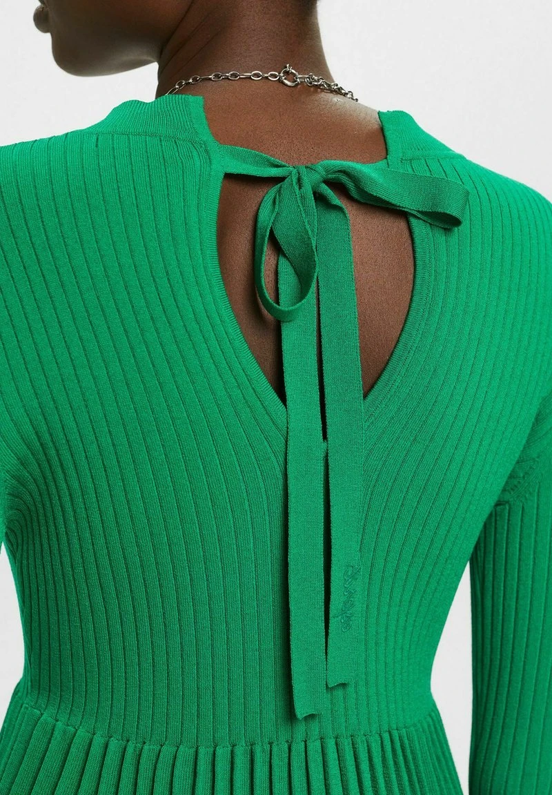 ESPRIT MIT RUNDHALS - Strickkleid - Emerald Green 6 ESPRIT MIT RUNDHALS - Strickkleid - Emerald Green – Bild 4