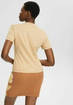 ESPRIT MIT DELFINPRINT - T-Shirt Basic - Sand 10 ESPRIT MIT DELFINPRINT - T-Shirt Basic - Sand -Esprit 49ab0ebdec2d4ce69a0d38b69e487508