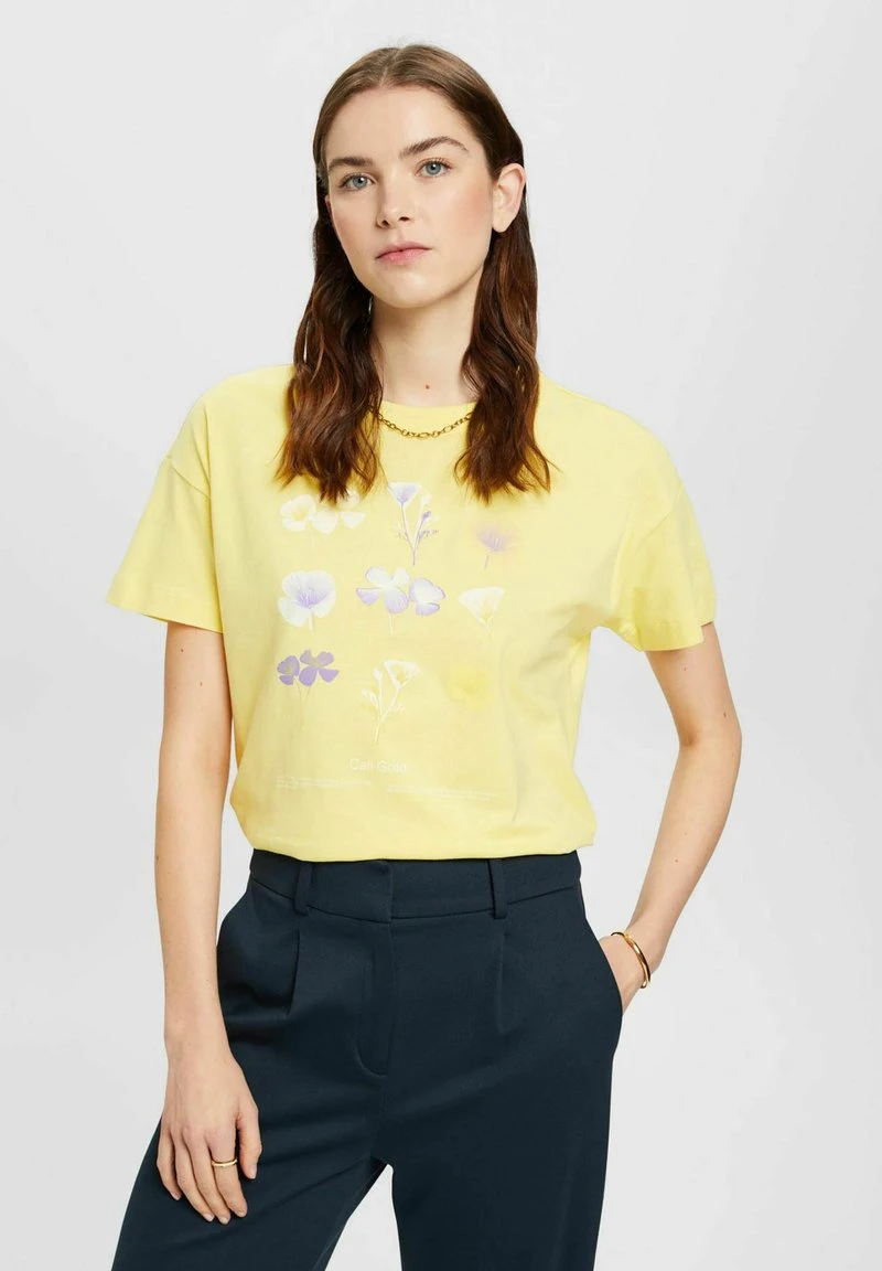 Edc By Esprit T-Shirt Print - Light Yellow 3 Edc By Esprit T-Shirt Print - Light Yellow