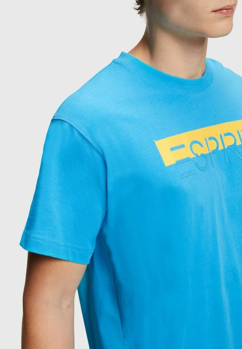 ESPRIT MIT LOGO-AUFNÄHER - T-Shirt Print - Turquoise 5 ESPRIT MIT LOGO-AUFNÄHER - T-Shirt Print - Turquoise – Bild 3