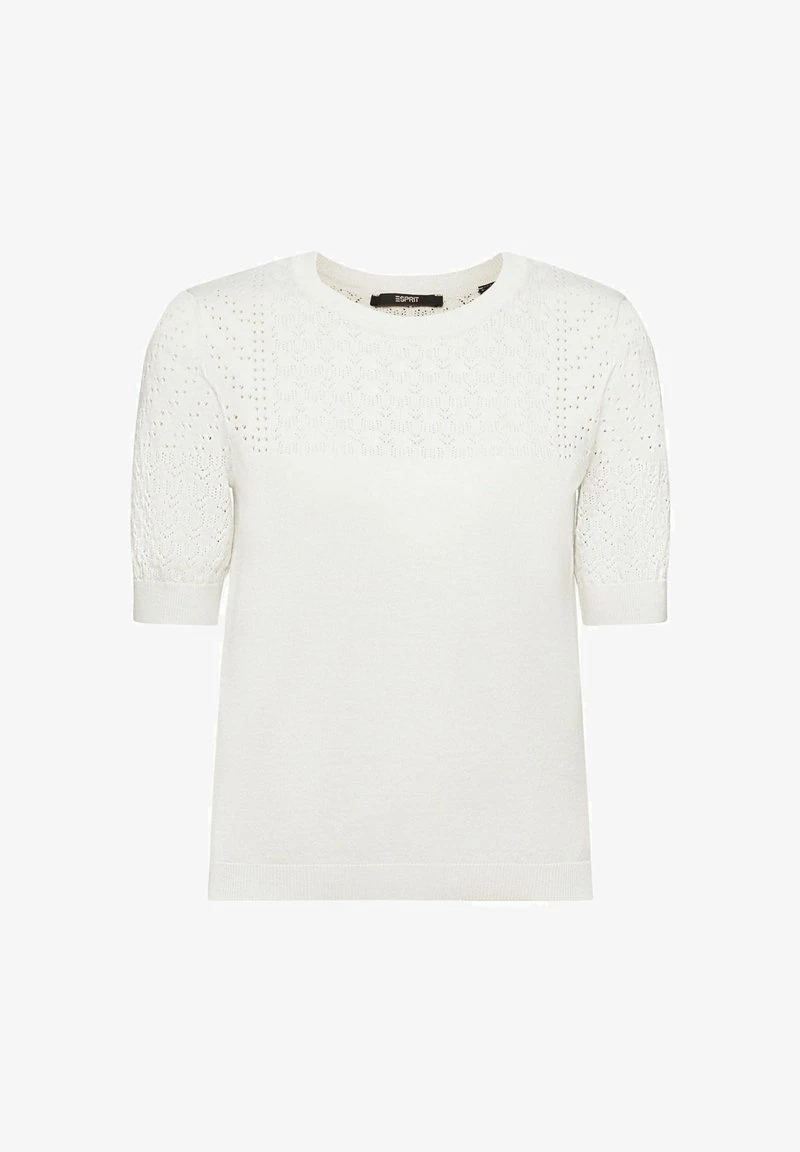 ESPRIT KURZÄRMELIGER MOULINÉ - T-Shirt Basic - Pastel Grey 5 ESPRIT KURZÄRMELIGER MOULINÉ - T-Shirt Basic - Pastel Grey – Bild 3