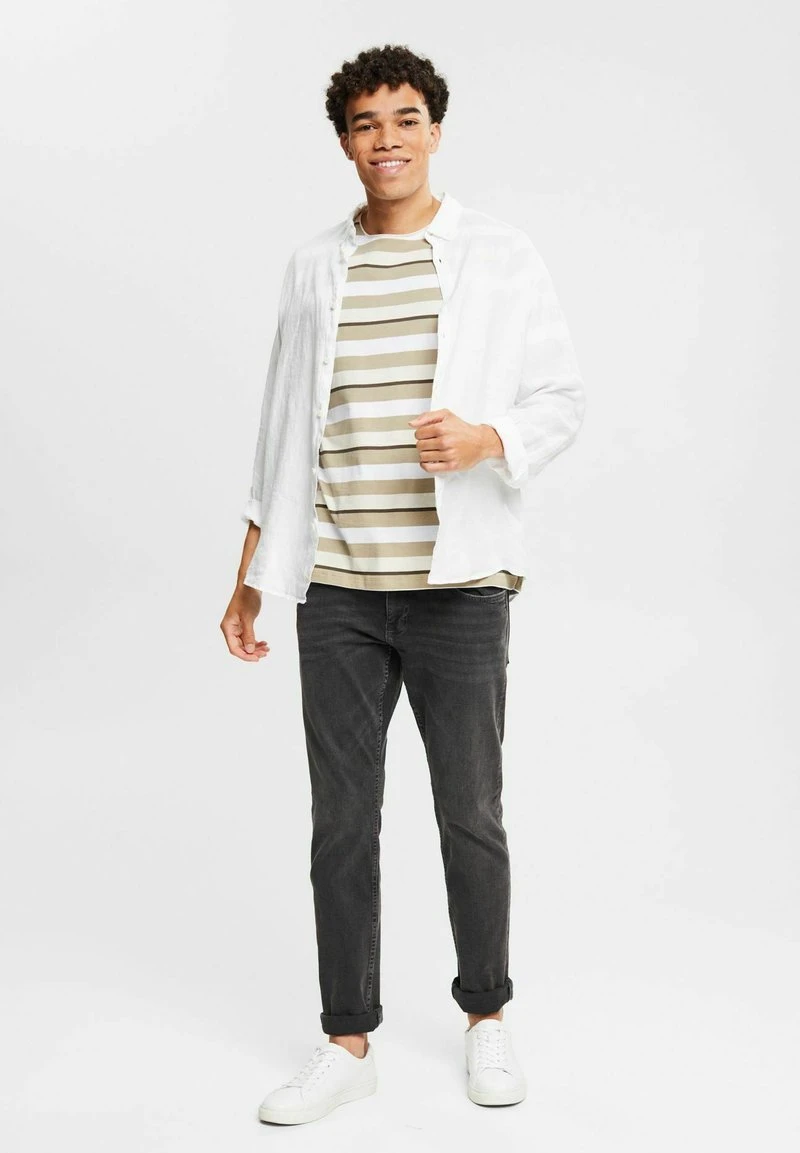 Edc By Esprit MIT STREIFENMUSTER - T-Shirt Print - Cream Beige 7 Edc By Esprit MIT STREIFENMUSTER - T-Shirt Print - Cream Beige – Bild 5