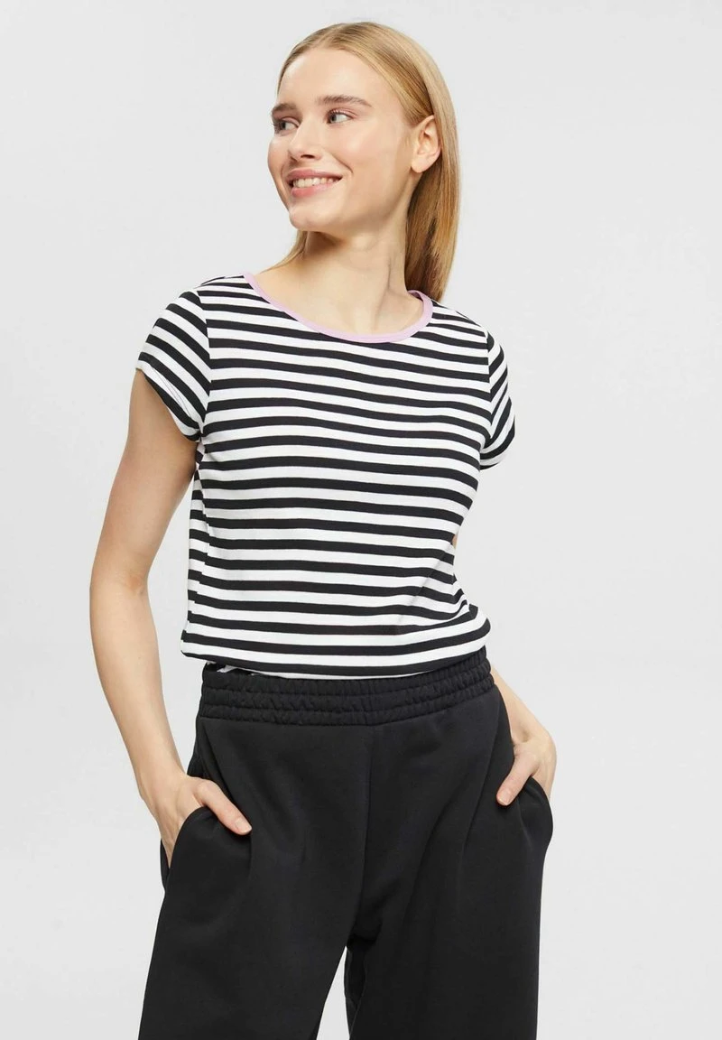 Edc By Esprit MIT KAPPENARMELN - T-Shirt Print - Black 3 Edc By Esprit MIT KAPPENARMELN - T-Shirt Print - Black