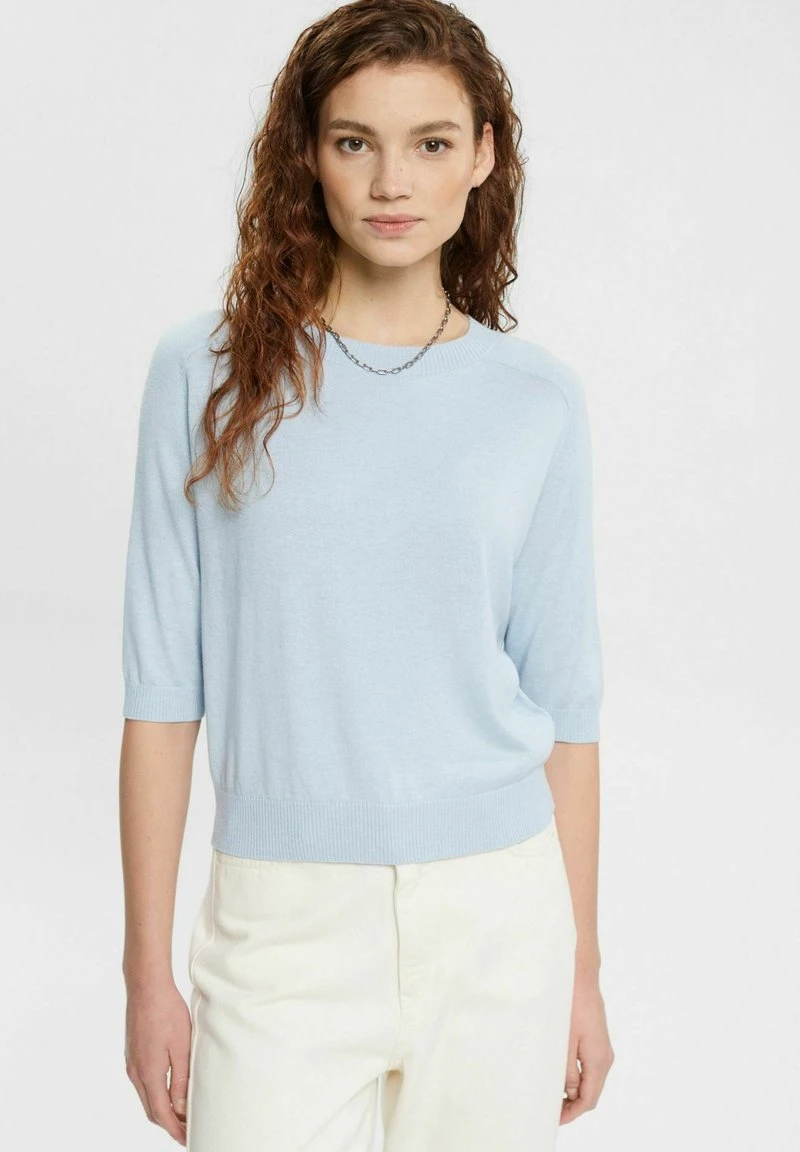 ESPRIT T-Shirt Basic - Pastel Blue 3 ESPRIT T-Shirt Basic - Pastel Blue