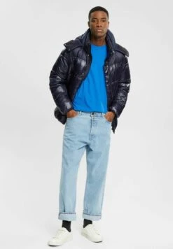 Edc By Esprit MIT PRINT AUF BRUSTHÖHE - T-Shirt Print - Blue -Esprit 59facb112422430bb7a59f7a90566cd7