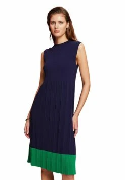 ESPRIT ÄRMELLOSES MIT RUNDHALS - Strickkleid - Dark Blue