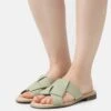 ESPRIT KNOTSLID - Pantolette Flach - Dusty Green 1 ESPRIT KNOTSLID - Pantolette Flach - Dusty Green -Esprit 5c940d25aef14fa792060073b47fb2b1