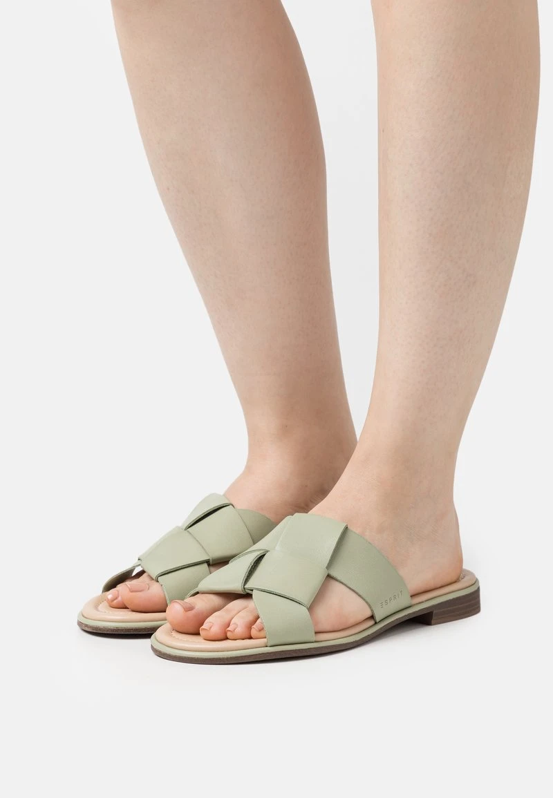 ESPRIT KNOTSLID - Pantolette Flach - Dusty Green 3 ESPRIT KNOTSLID - Pantolette Flach - Dusty Green