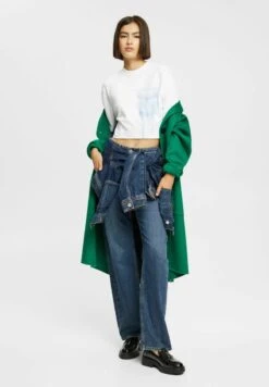 ESPRIT KURZ GESCHNITTENES MIT INDIGO-PRINT - T-Shirt Print - White 11 ESPRIT KURZ GESCHNITTENES MIT INDIGO-PRINT - T-Shirt Print - White -Esprit 5cef1bd8ae3349dea00522c66203521e