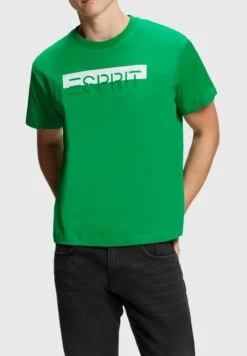 ESPRIT MIT LOGO-AUFNÄHER - T-Shirt Print - Green