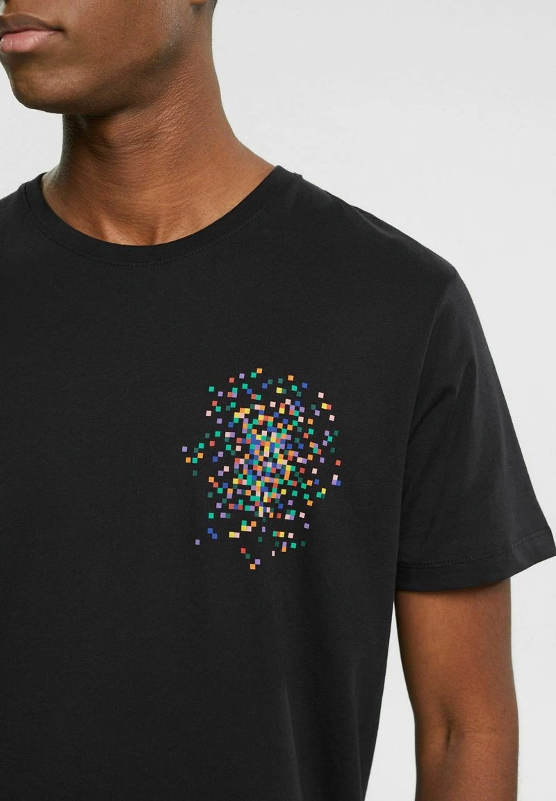 Edc By Esprit MIT PRINT AUF BRUSTHÖHE - T-Shirt Print - Black 6 Edc By Esprit MIT PRINT AUF BRUSTHÖHE - T-Shirt Print - Black – Bild 4