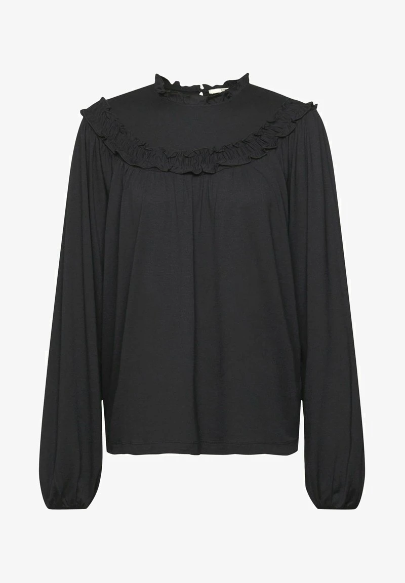 Edc By Esprit MIT GEKRÄUSELTER - Langarmshirt - Black 8 Edc By Esprit MIT GEKRÄUSELTER - Langarmshirt - Black – Bild 6